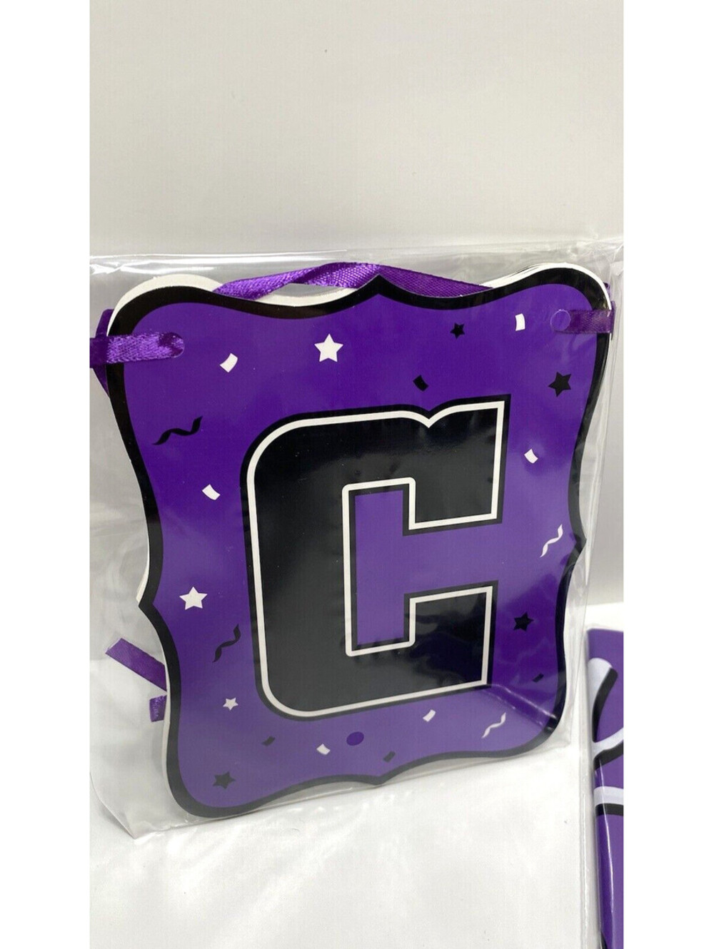 Purple Congrats Grad Banner & Rectangular Table Cloth Graduation Party Decor - Picture 5 of 7